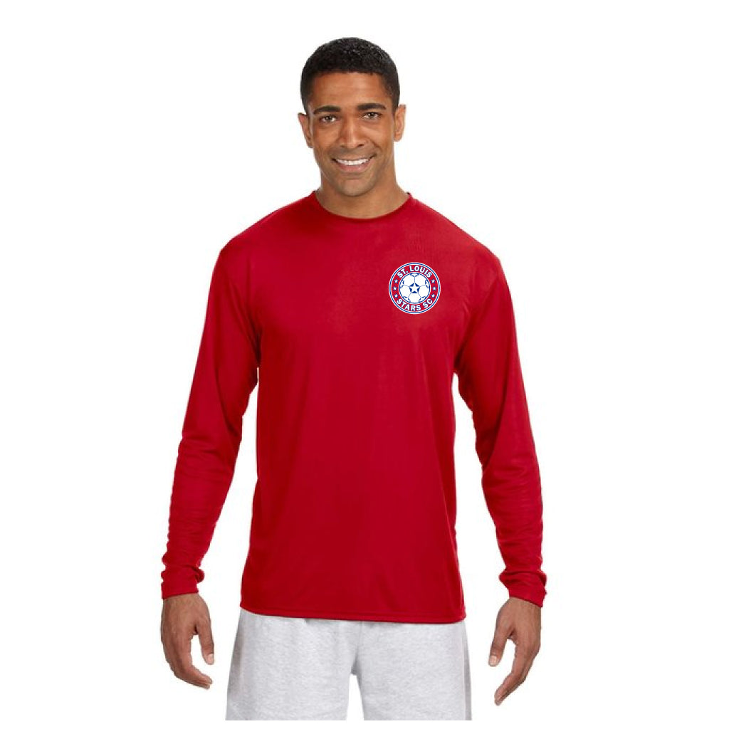 Men's Stars Long Sleeve Performance Shirt