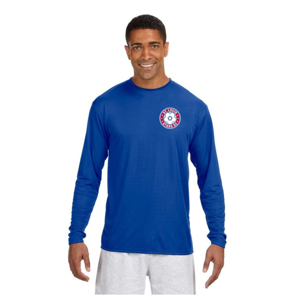 Men's Stars Long Sleeve Performance Shirt